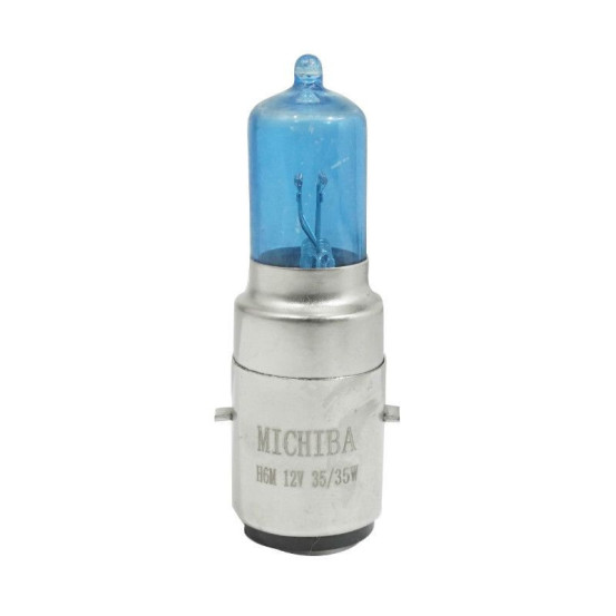 Ampoule halogène performance H6 12V 35-35w culot ba20d Super bleu (projecteur)