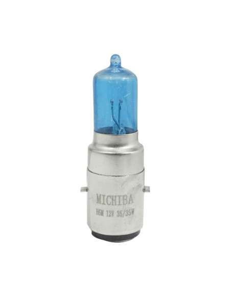 Ampoule halogène performance H6 12V 35-35w culot ba20d Super bleu (projecteur)