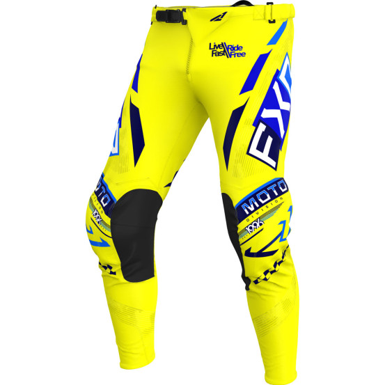 Pantalon cross FXR 25.5 Podium Gladiator Jaune Bleu
