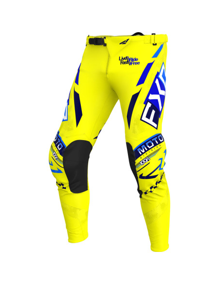 Pantalon cross FXR 25.5 Podium Gladiator Jaune Bleu