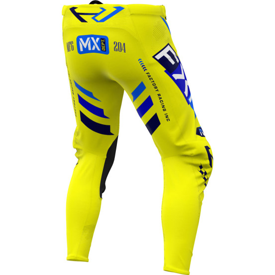 Pantalon cross FXR 25.5 Podium Gladiator Jaune Bleu