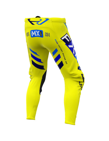 Pantalon cross FXR 25.5 Podium Gladiator Jaune Bleu
