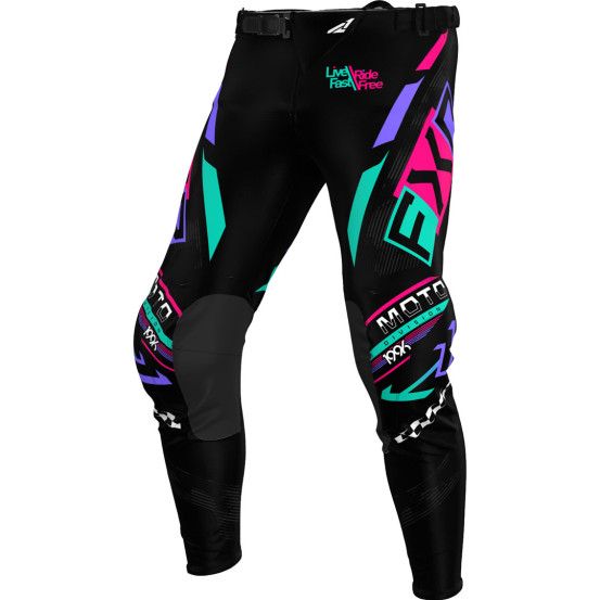 Pantalon cross FXR 25.5 Podium Gladiator Noir Corail Vert