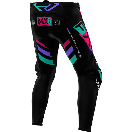 Pantalon cross FXR 25.5 Podium Gladiator Noir Corail Vert