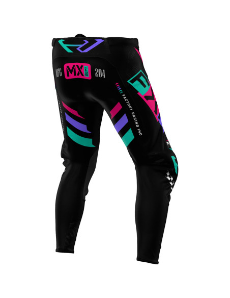Pantalon cross FXR 25.5 Podium Gladiator Noir Corail Vert