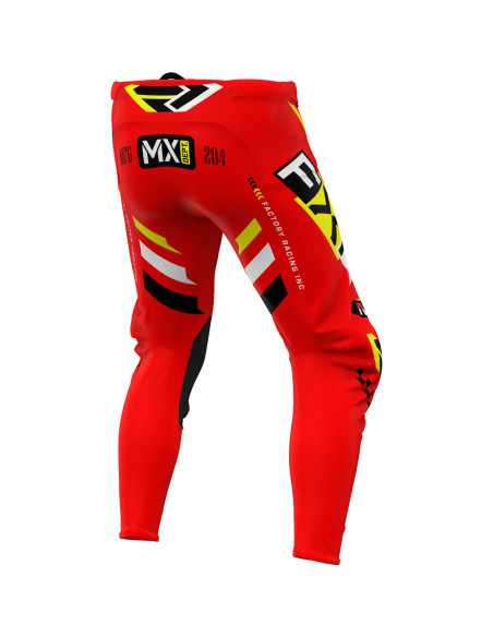 Pantalon cross FXR 25.5 Podium Gladiator Rouge Noir Jaune