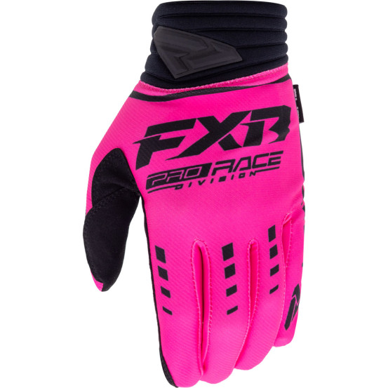 Gants cross FXR Prime MX - Rose Noir