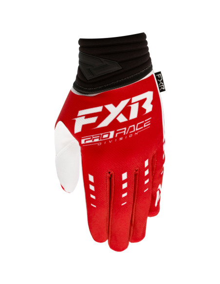 Gants cross FXR Prime MX - Rouge Blanc