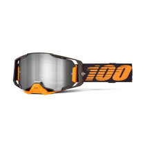 Masque cross 100% Armega HiPER Acosta - Ecran iridium Argent
