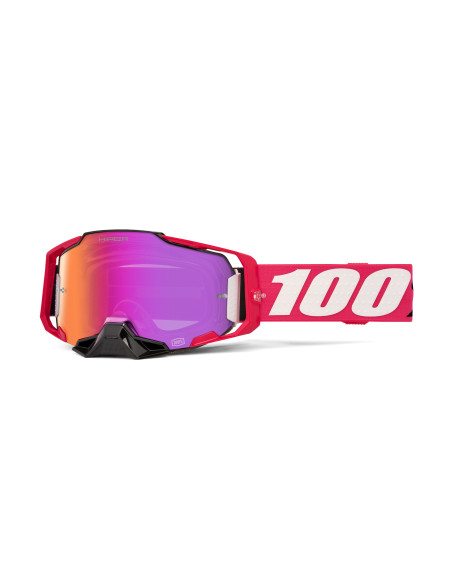 Masque cross 100% Armega HiPER Kloug - Ecran iridium Rouge