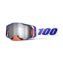 Masque cross 100% Armega Lavingaad - Ecran iridium Argent Flash