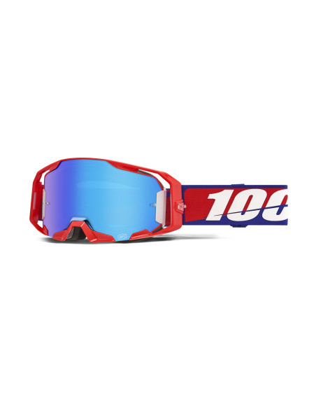 Masque cross 100% Armatic Best - Ecran iridium Bleu