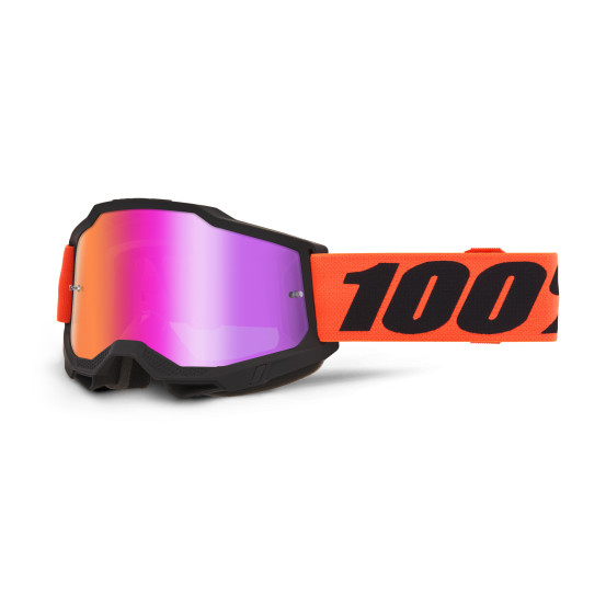 Masque cross 100% Accuri 2 Ferran - Ecran iridium Rouge