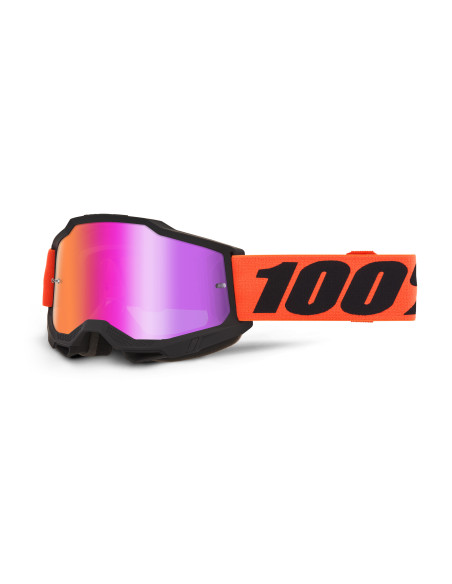 Masque cross 100% Accuri 2 Ferran - Ecran iridium Rouge