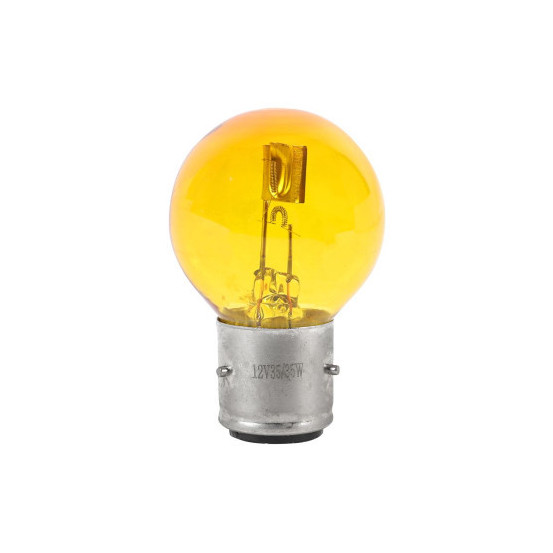 Ampoule 12V 35/35W BA21d - Jaune