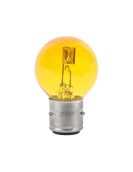 Ampoule 12V 35/35W BA21d - Jaune