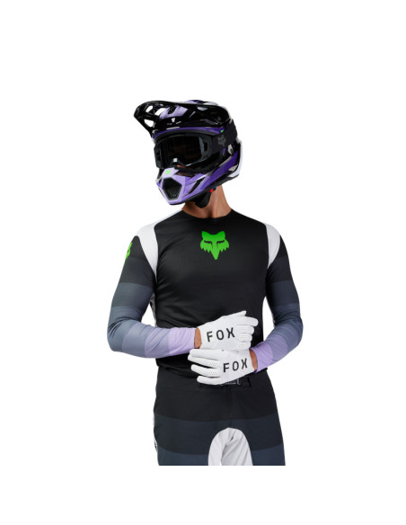 Maillot cross Fox Spring 2025 Flexair Grid - Noir Violet