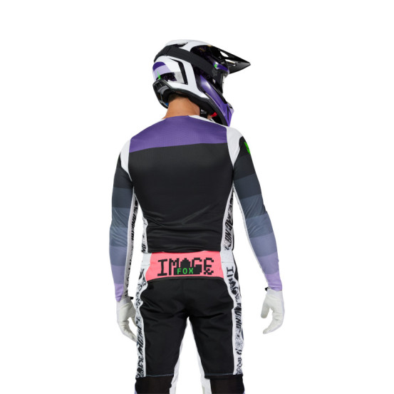 Maillot cross Fox Spring 2025 Flexair Grid - Noir Violet