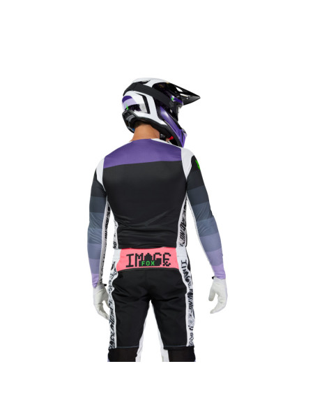 Maillot cross Fox Spring 2025 Flexair Grid - Noir Violet