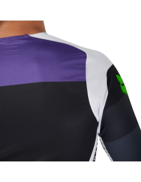 Maillot cross Fox Spring 2025 Flexair Grid - Noir Violet