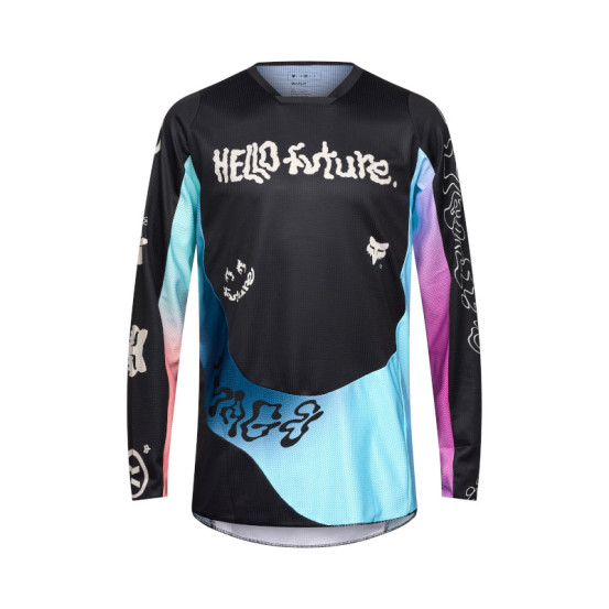 Maillot cross Fox Spring 2025 180 Hello Future - Noir
