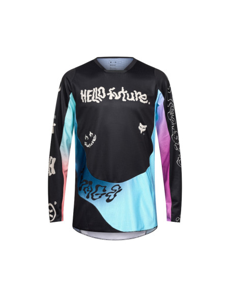 Maillot cross Fox Spring 2025 180 Hello Future - Noir