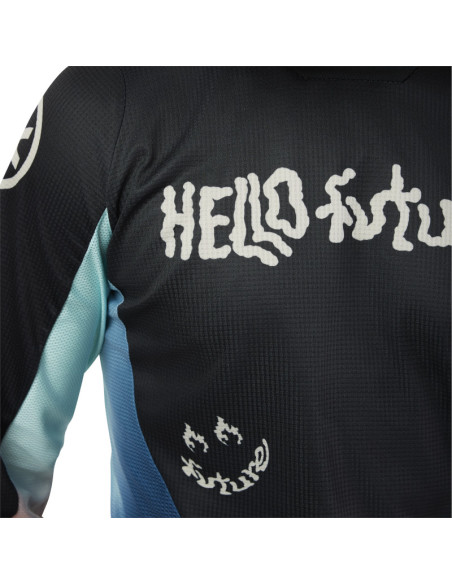 Maillot cross Fox Spring 2025 180 Hello Future - Noir