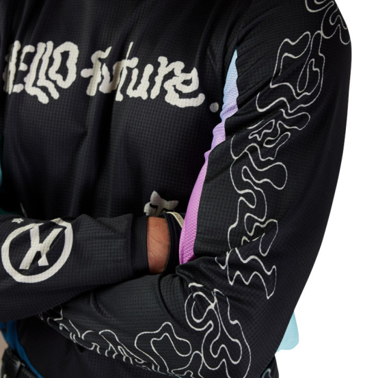 Maillot cross Fox Spring 2025 180 Hello Future - Noir