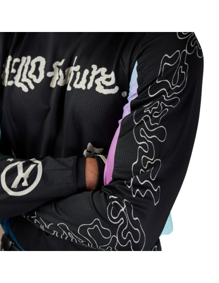 Maillot cross Fox Spring 2025 180 Hello Future - Noir
