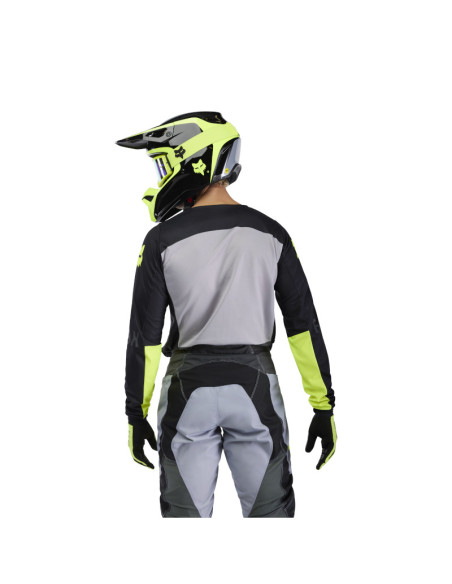 Maillot cross Fox Spring 2025 180 Flow - Noir Jaune