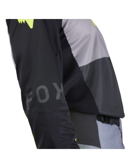 Maillot cross Fox Spring 2025 180 Flow - Noir Jaune
