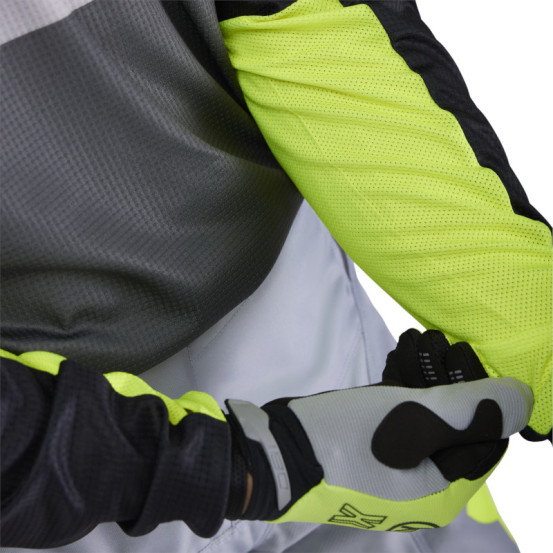 Maillot cross Fox Spring 2025 180 Flow - Noir Jaune