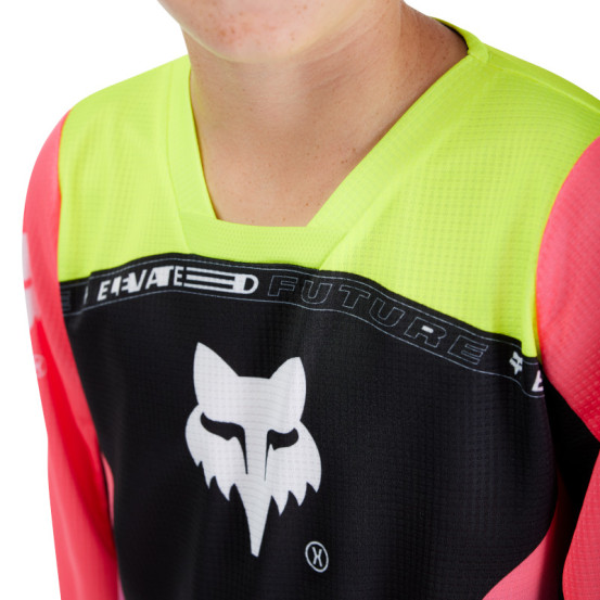 Maillot cross enfant Fox Spring 2025 180 Elevated - Rose