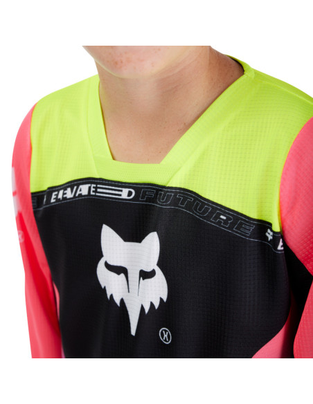 Maillot cross enfant Fox Spring 2025 180 Elevated - Rose