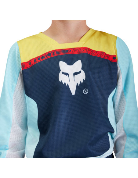 Maillot cross enfant Fox Spring 2025 180 Elevated - Bleu