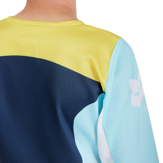 Maillot cross enfant Fox Spring 2025 180 Elevated - Bleu