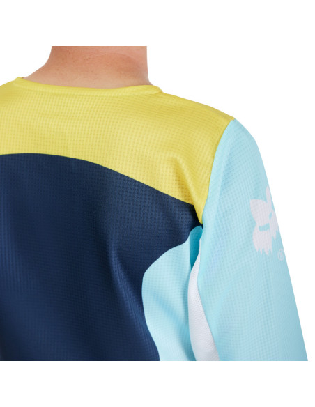 Maillot cross enfant Fox Spring 2025 180 Elevated - Bleu
