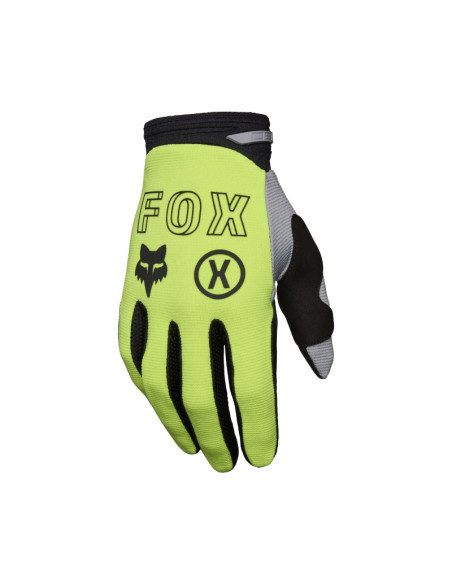 Gants cross Fox Spring 2025 180 Flow - Jaune Fluo