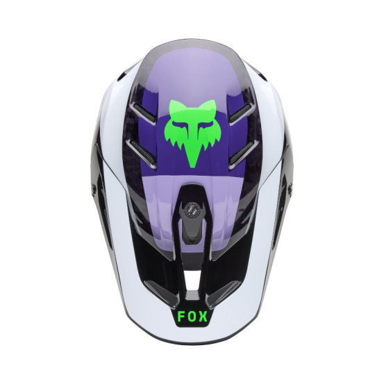 Casque cross Fox Spring 2025 V3 RS Grid - Noir Violet