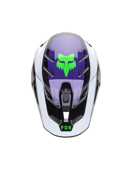 Casque cross Fox Spring 2025 V3 RS Grid - Noir Violet