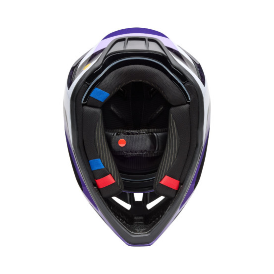 Casque cross Fox Spring 2025 V3 RS Grid - Noir Violet