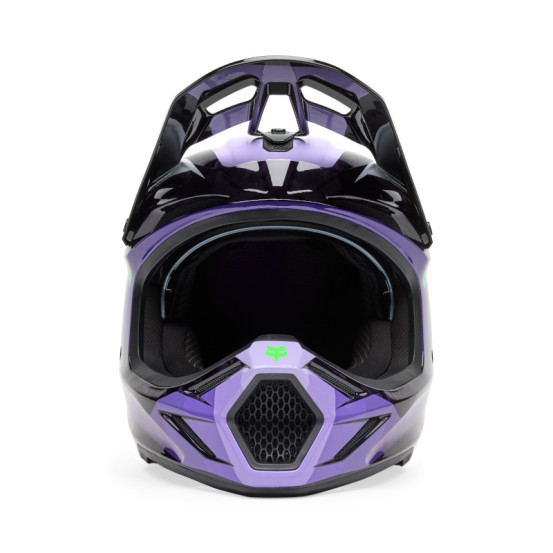 Casque cross Fox Spring 2025 V3 RS Grid - Noir Violet