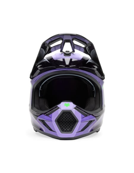Casque cross Fox Spring 2025 V3 RS Grid - Noir Violet