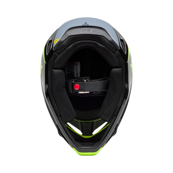 Casque cross Fox Spring 2025 V1 Flow - Noir Jaune