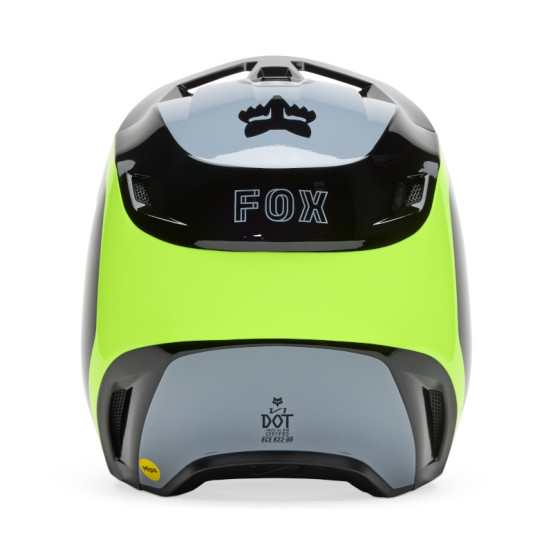 Casque cross Fox Spring 2025 V1 Flow - Noir Jaune
