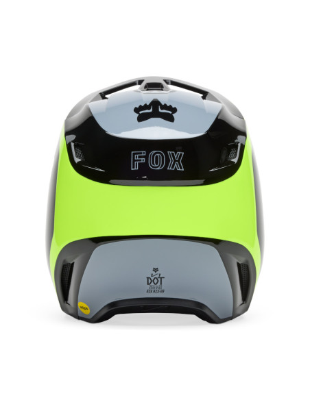 Casque cross Fox Spring 2025 V1 Flow - Noir Jaune