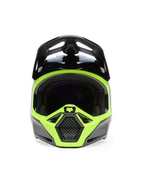 Casque cross Fox Spring 2025 V1 Flow - Noir Jaune