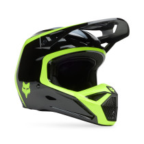 Casque cross Fox Spring 2025 V1 Flow - Noir Jaune 2