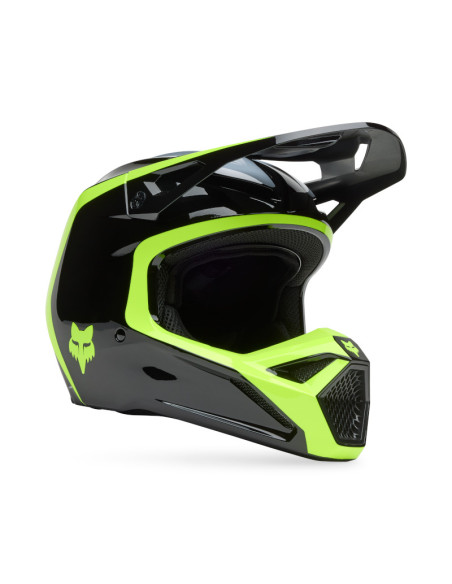 Casque cross Fox Spring 2025 V1 Flow - Noir Jaune