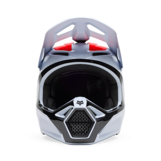 Casque cross Fox Spring 2025 V1 Flow - Blanc Rouge